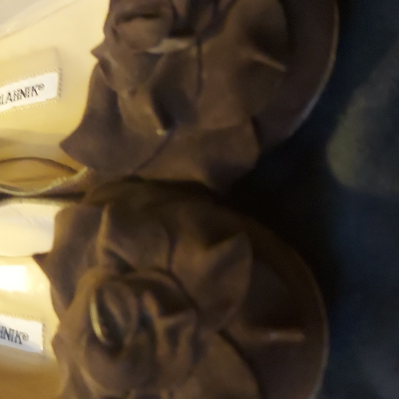 MANOLO SUEDE LOAFERS EUR 35 - Picture 4 of 8